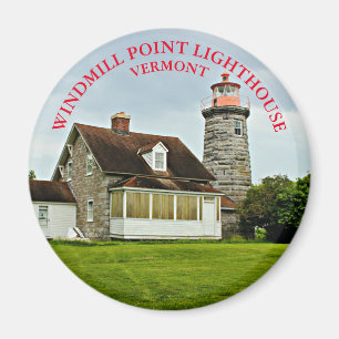 Íman Farol de Windmill Point, Magnet de Vermont Round