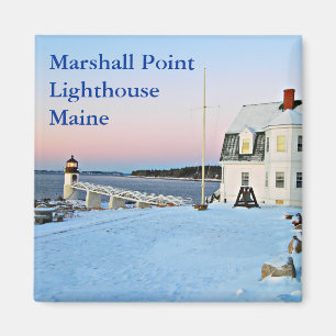 Íman Farol do ponto de Marshall, porto Clyde Maine