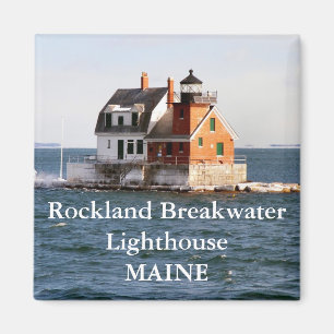 Íman Farol do quebra-mar de Rockland, ímã de Maine