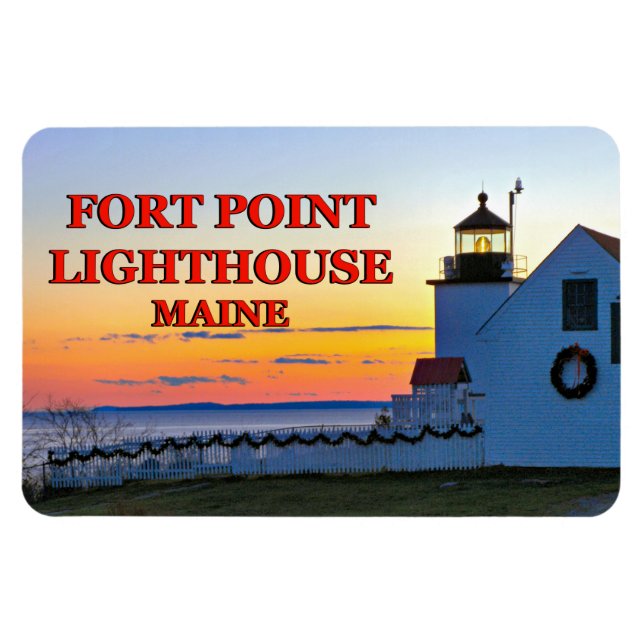 Íman Farol Forte, Maine Flexi Magnet (Horizontal)