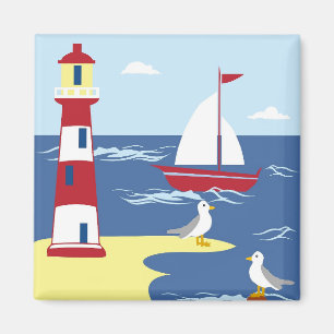 Íman Farol giro e arte marinha