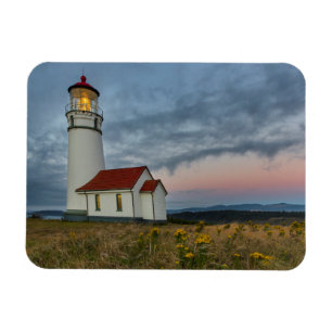 Íman Farol mais antigo de Oregon no Parque Estadual do 