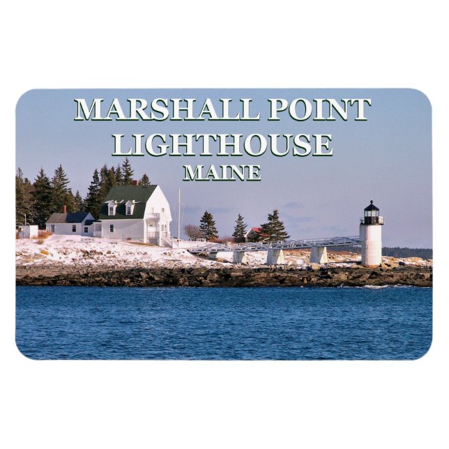 Íman Farol Marshall Point, Maine Flexi Magnet (Horizontal)