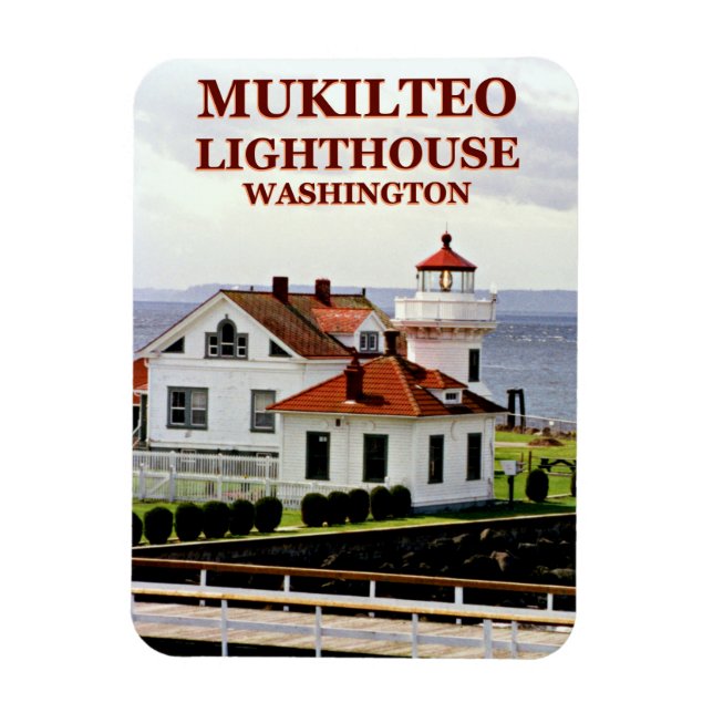 Íman Farol Mukilteo, Washington Flexi Magnet (Vertical)