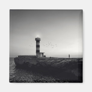 Íman Farol no por do sol