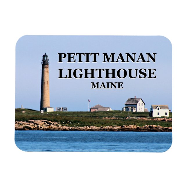 Íman Farol Petit Manan, Maine Flexi Magnet (Horizontal)