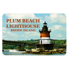 Íman Farol Plum Beach, Rhode Island Photo Magnet