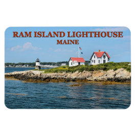 Íman Farol Ram Island, Maine Flexi Magnet