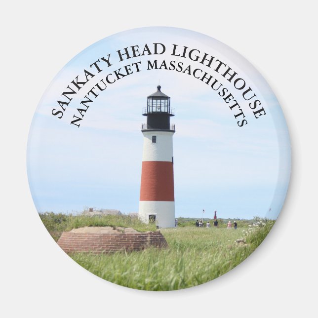 Íman Farol Sankaty Head, MÃES Nantucket Redondos (Frente)