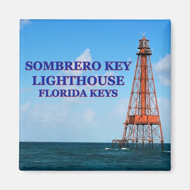 Íman Farol Sombrero Key, Magnet Florida Keys (Frente)
