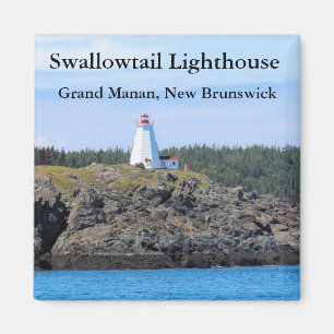 Íman Farol Swallowtail, Grand Manan, N.B. Magnet