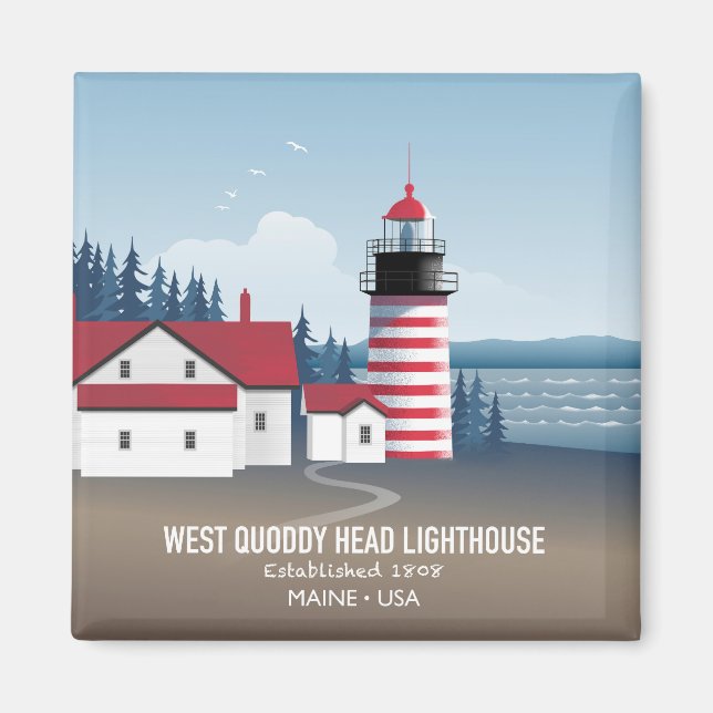 Íman Farol West Quoddy Head (Frente)