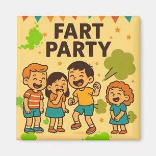 Íman Fart Party Engraçado Cartoon