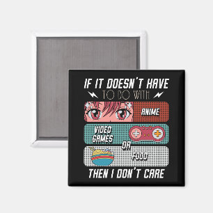 Íman Fãs De Animação Engraçadas Comidas E Videos games 