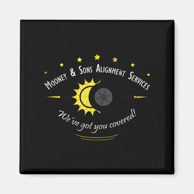 Íman Fãs de Ciência Astronômica Design de Eclipse Solar (Frente)