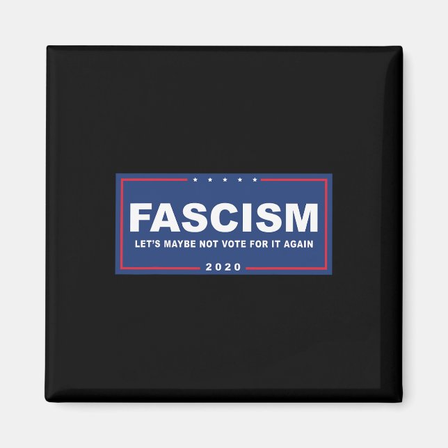 Íman Fascismo - Sinal de Campanha Anti-Trump Engraçado (Frente)