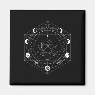 Íman Fases de Flor de Lua de Lótus Negro Yoga