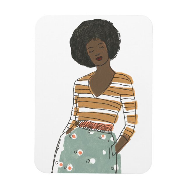 Íman Fashion Vignette Retrato (Vertical)