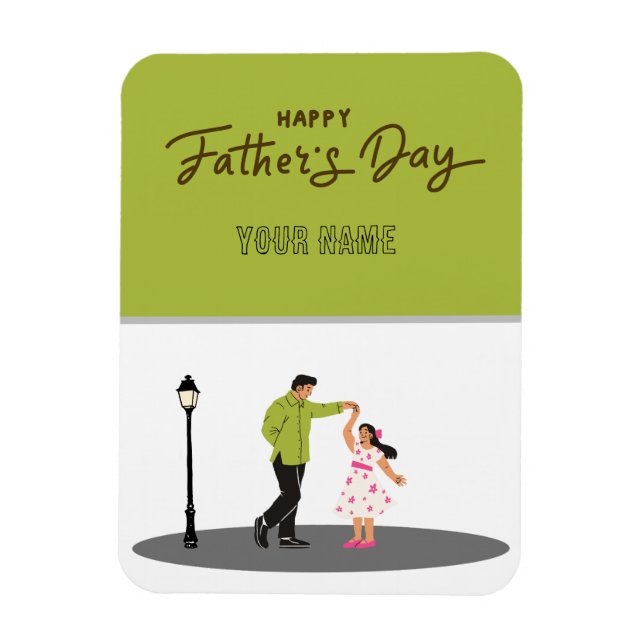 Íman Father’s Day Gift for Dad | Custom Photo & Name (Vertical)