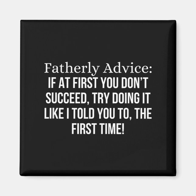 Íman Fatherly Advice_ If At First, You Don't Succeed, F (Frente)