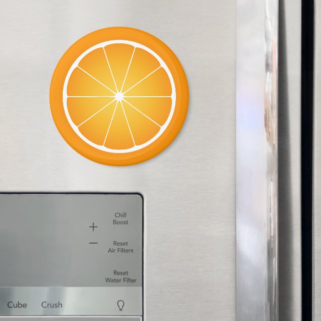 Íman Fatia de fruta laranja suculenta e legal (In Situ (Fridge))