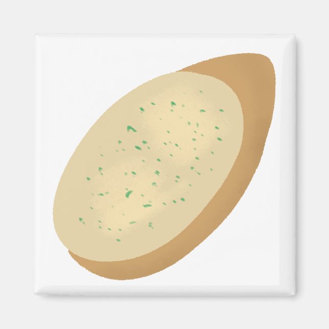 Íman Fatia de Pão com Alho Presente para Amantes de Com (Frente)