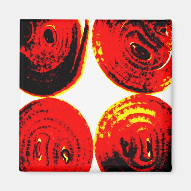 Íman Fatias de cebola (Frente)