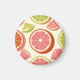 Íman Fatias de Toranja Laranja Lima Cítricas Vibrantes 