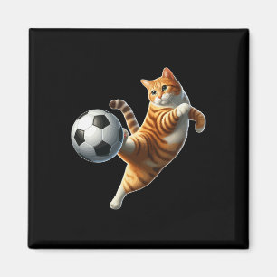 Íman Fato de Gato Jogando Futebol Dono de Gato Amante d