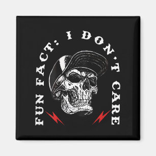 Íman Fato divertido Não me importo com o esqueleto engr