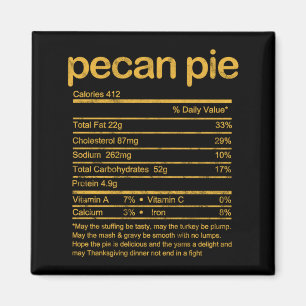 Íman Fatos Racionais de Torta de Pecan Masculina Amante