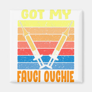 Íman Fauci Ouchie Vacina Camisa para Mulheres Masculina