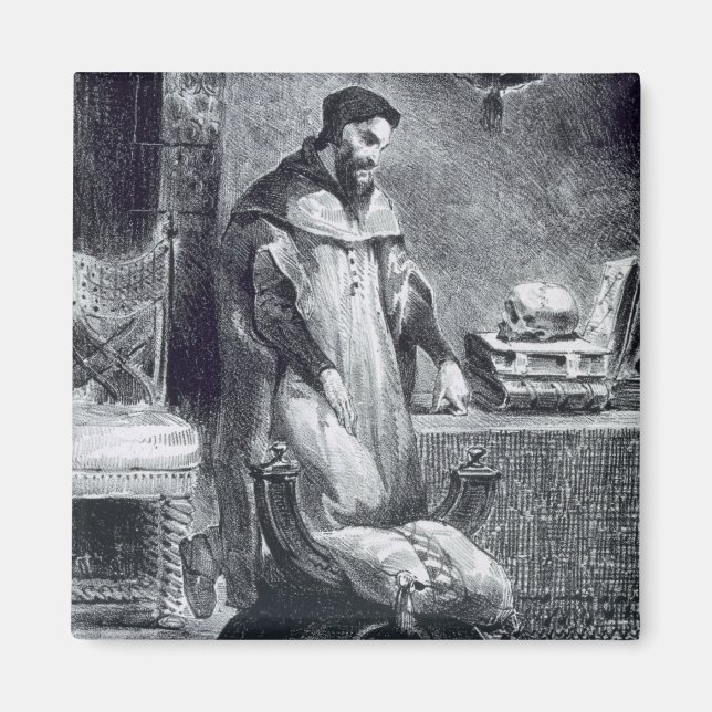 Íman Fausto em seu Estudo, de Goethe's Faust, 1828, (il (Frente)
