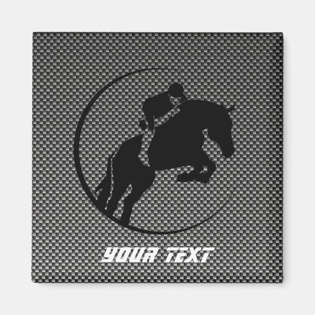 Íman Faux Carbon Fiber Equestrian (Frente)