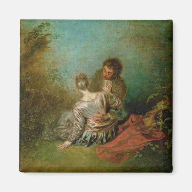 Íman Faux Pas, c.1717 (óleo na canvas) (Frente)