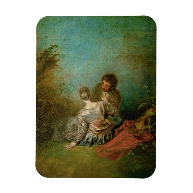 Íman Faux Pas, c.1717 (óleo na canvas) (Vertical)
