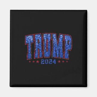 Íman Faux Sequins Trump 2024 Presidente Make America Tr