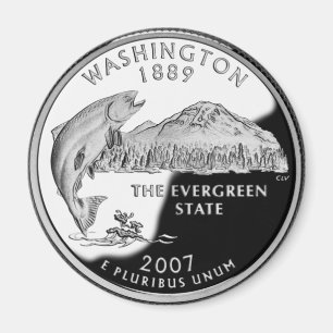 Íman Faux Washington State Quarter