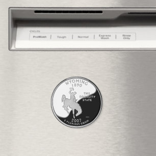 Íman Faux Wyoming State Quarter