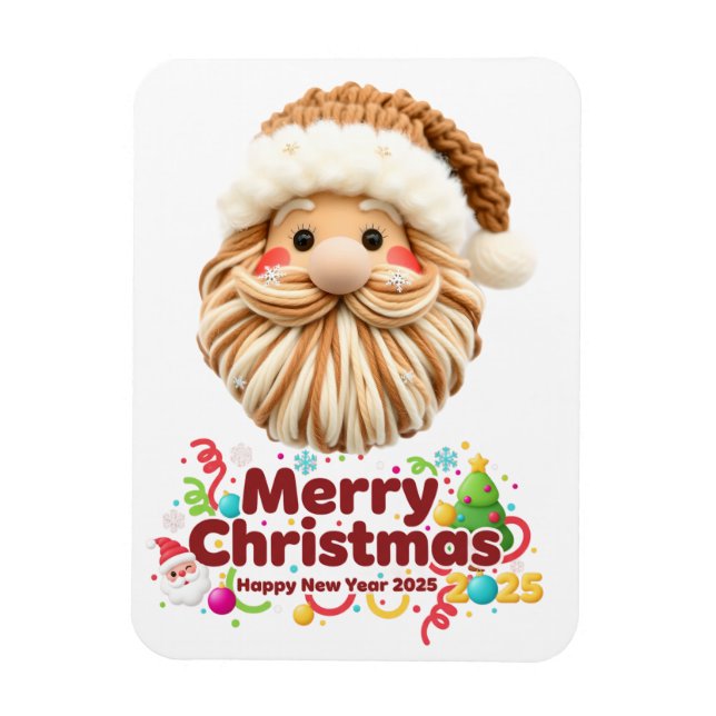 Íman faux yarn pattern, notch-hook style, textured (Vertical)