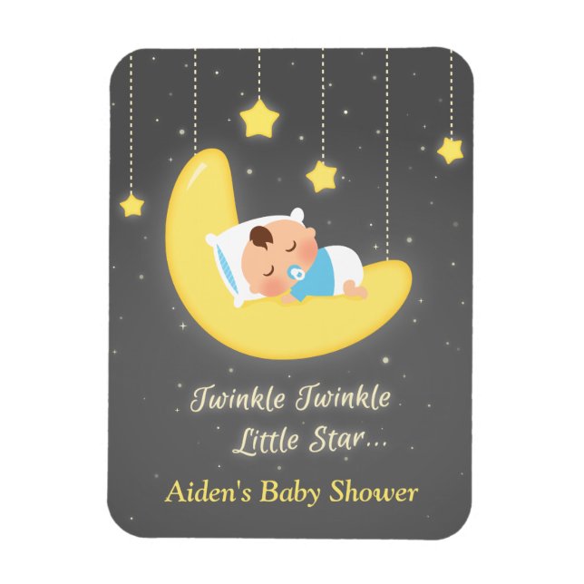 Íman Favor de Chuvinha de Bebê Twinkle Twinkle Little S (Vertical)