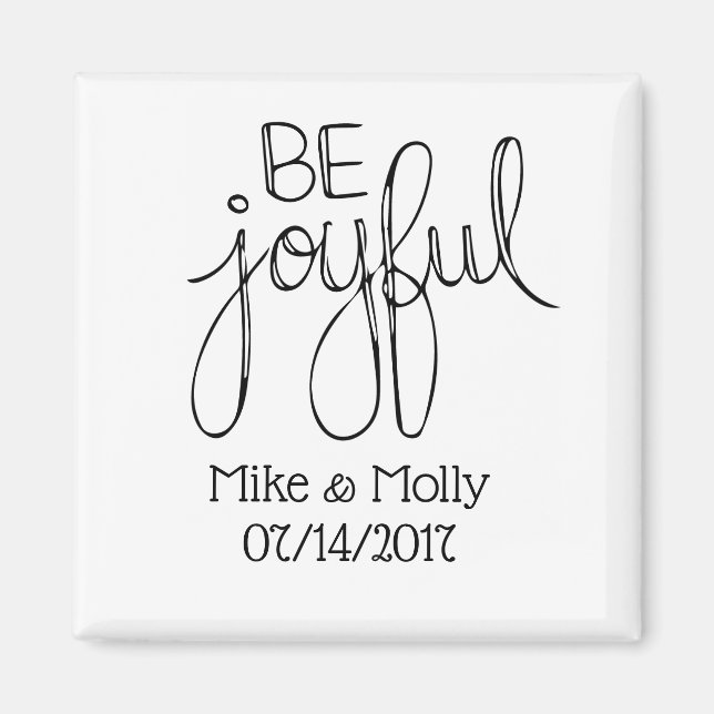 Íman Favor de Data de Casamento (Frente)