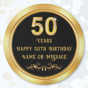Íman Favor de festa de 50 anos para convidados,