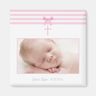 Íman Favor do baptismo/batismo da menina - ímã da fot