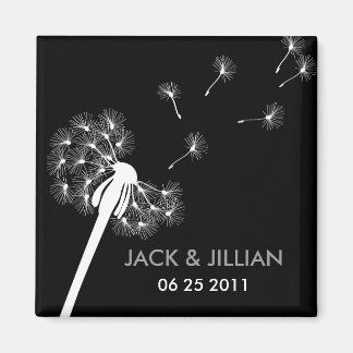 Íman Favor do Casamento White Dandelion