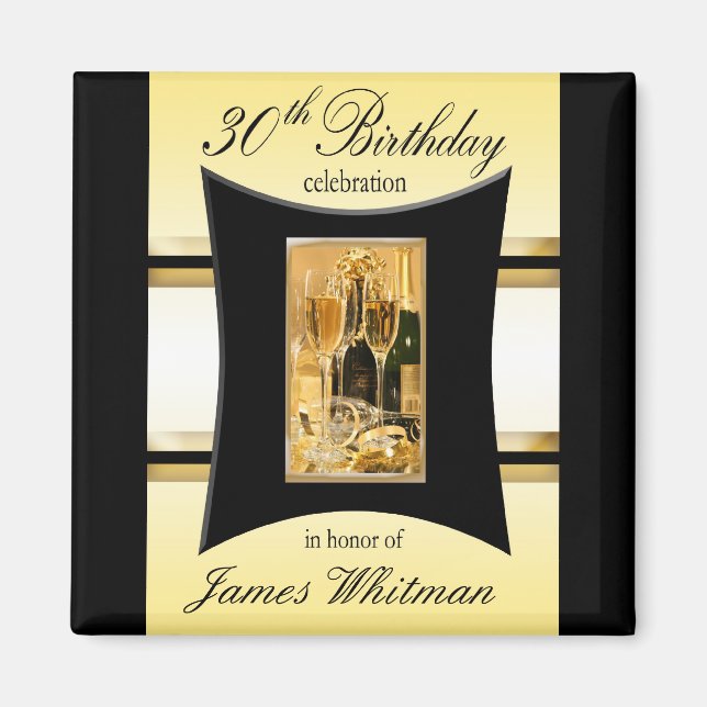 Íman Favor do Partido aniversário de 30 anos/Souvenier  (Frente)