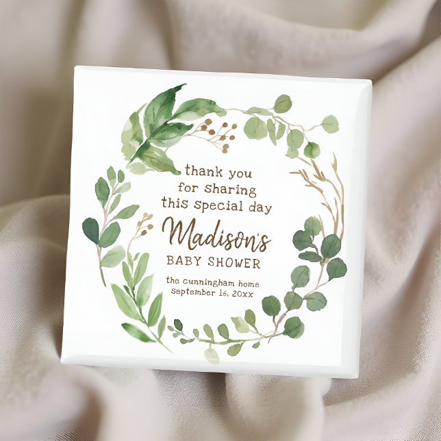 Íman Favor do Partido do Chá de fraldas Greenery Waterc (Criador carregado)