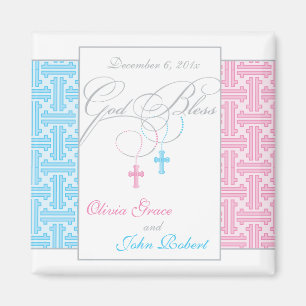 Íman Favor gêmeo do baptismo do menino e da menina -