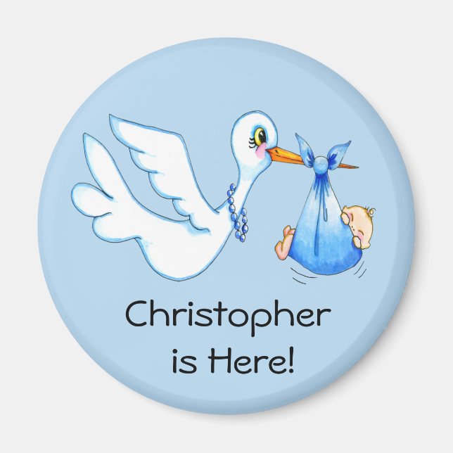 Íman Favores do Chá do Baby Boy (Frente)