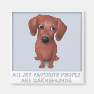 Íman Favorito do Dachshund (Brown)